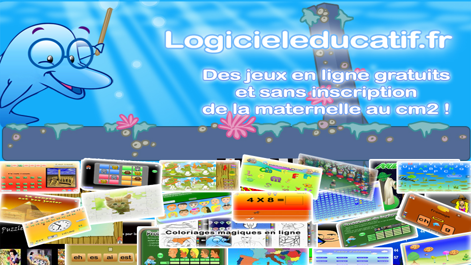 Jeux éducatifs gratuits de mathématiques et français de la maternelle au CM2